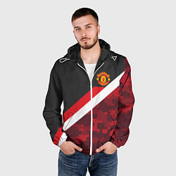 Ветровка с капюшоном мужская Man UTD FC: Sport Camo, цвет: 3D-белый — фото 2