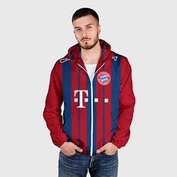 Ветровка с капюшоном мужская Bayern FC: Original 2018, цвет: 3D-белый — фото 2