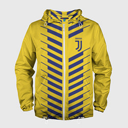 Ветровка с капюшоном мужская FC Juventus: Creative, цвет: 3D-белый
