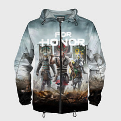 Ветровка с капюшоном мужская For Honor, цвет: 3D-черный