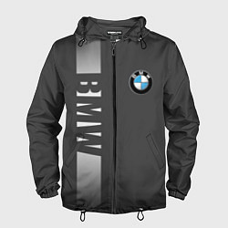 Ветровка с капюшоном мужская BMW SPORT, цвет: 3D-черный