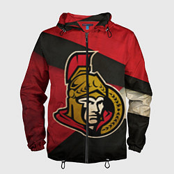 Ветровка с капюшоном мужская HC Ottawa Senators: Old Style, цвет: 3D-черный