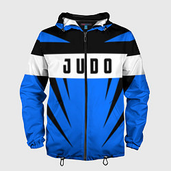Ветровка с капюшоном мужская Judo Fighter, цвет: 3D-черный