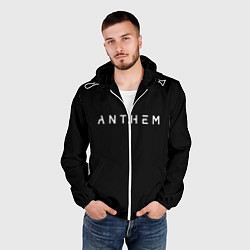 Ветровка с капюшоном мужская ANTHEM: Black Style, цвет: 3D-белый — фото 2