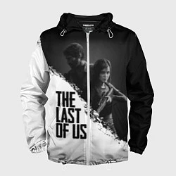 Ветровка с капюшоном мужская The Last of Us: White & Black, цвет: 3D-белый