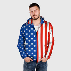 Ветровка с капюшоном мужская American Patriot, цвет: 3D-черный — фото 2