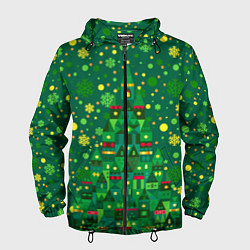 Мужская ветровка Город - ёлка