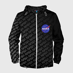 Ветровка с капюшоном мужская NASA: Dark Space, цвет: 3D-белый
