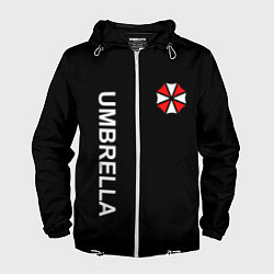 Ветровка с капюшоном мужская UMBRELLA CORP, цвет: 3D-белый