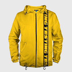 Ветровка с капюшоном мужская ASAP Rocky: Yellow Testing, цвет: 3D-черный