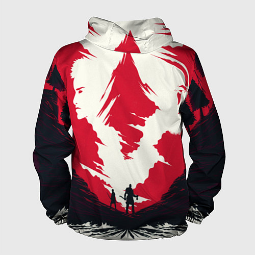 Мужская ветровка God of War: Mountain Warrior / 3D-Черный – фото 2