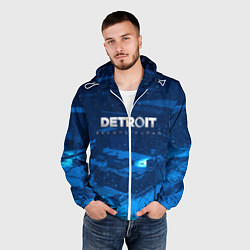 Ветровка с капюшоном мужская Detroit: Become Human, цвет: 3D-белый — фото 2
