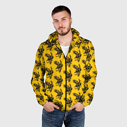 Ветровка с капюшоном мужская TOP: BANDITO, цвет: 3D-черный — фото 2