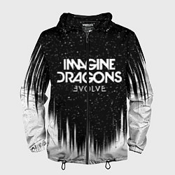 Ветровка с капюшоном мужская IMAGINE DRAGONS, цвет: 3D-черный