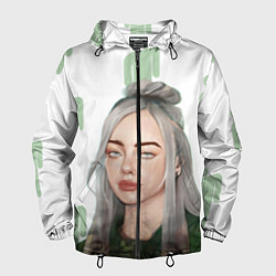 Ветровка с капюшоном мужская Billie Eilish, цвет: 3D-черный