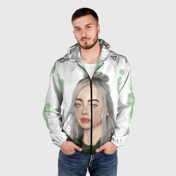 Ветровка с капюшоном мужская Billie Eilish, цвет: 3D-черный — фото 2