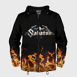 Ветровка с капюшоном мужская Sabaton, цвет: 3D-черный