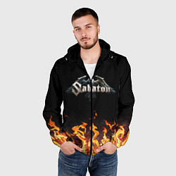 Ветровка с капюшоном мужская Sabaton, цвет: 3D-черный — фото 2