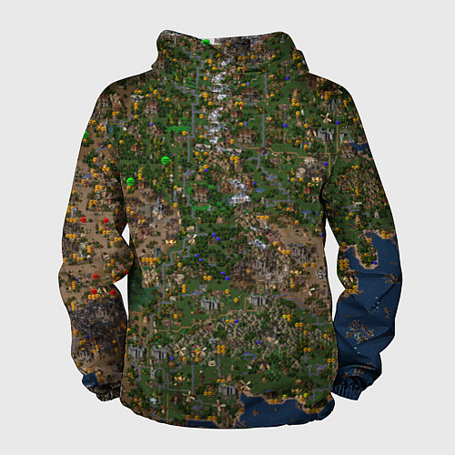 Мужская ветровка Карта в Heroes 3 / 3D-Черный – фото 2