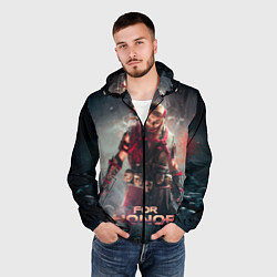 Ветровка с капюшоном мужская Shadows of the Hitokiri art, цвет: 3D-черный — фото 2