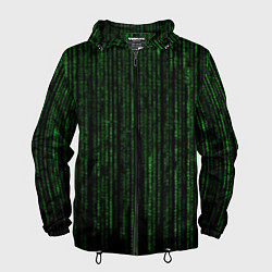 Ветровка с капюшоном мужская Matrix, цвет: 3D-черный