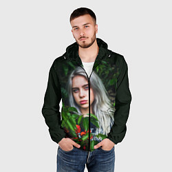 Ветровка с капюшоном мужская BILLIE EILISH, цвет: 3D-черный — фото 2