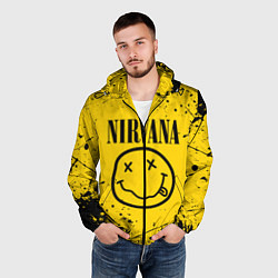 Ветровка с капюшоном мужская NIRVANA, цвет: 3D-черный — фото 2