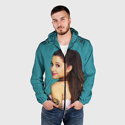 Ветровка с капюшоном мужская Ariana Grande Ариана Гранде, цвет: 3D-черный — фото 2