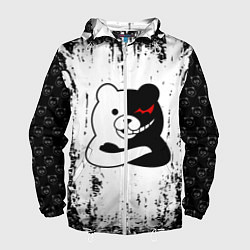 Ветровка с капюшоном мужская MONOKUMA, цвет: 3D-белый