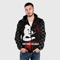 Ветровка с капюшоном мужская MONOKUMA, цвет: 3D-черный — фото 2