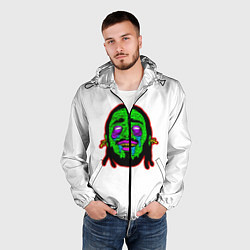 Ветровка с капюшоном мужская Post Malone, цвет: 3D-черный — фото 2