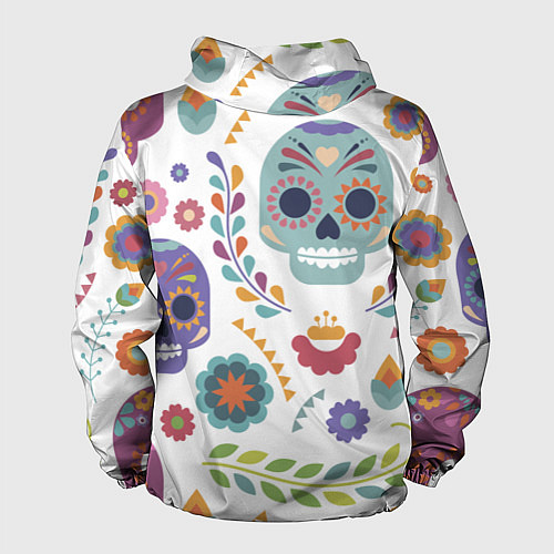 Мужская ветровка Мексиканские мотивы / 3D-Черный – фото 2