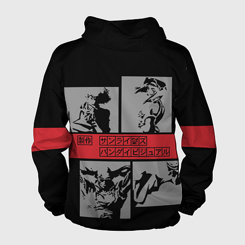 Мужская ветровка Cowboy Bebop anime / 3D-Черный – фото 2