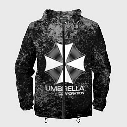 Ветровка с капюшоном мужская UMBRELLA CORP, цвет: 3D-черный