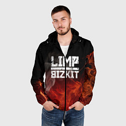 Ветровка с капюшоном мужская LIMP BIZKIT, цвет: 3D-черный — фото 2