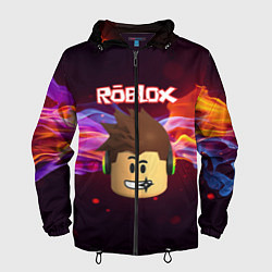 Ветровка с капюшоном мужская ROBLOX, цвет: 3D-черный
