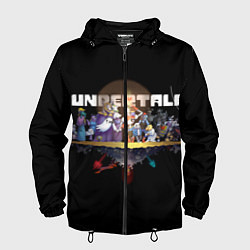 Ветровка с капюшоном мужская Undertale, цвет: 3D-черный