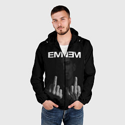 Ветровка с капюшоном мужская EMINEM, цвет: 3D-черный — фото 2