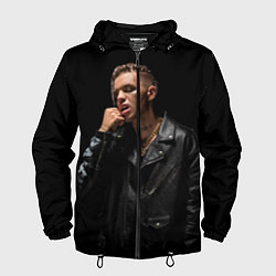 Ветровка с капюшоном мужская Элджей, цвет: 3D-черный