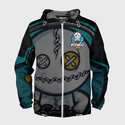Ветровка с капюшоном мужская Форма Voodoo Gamer, цвет: 3D-белый