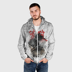 Ветровка с капюшоном мужская SEKIRO SHADOW DIE TWICE, цвет: 3D-белый — фото 2