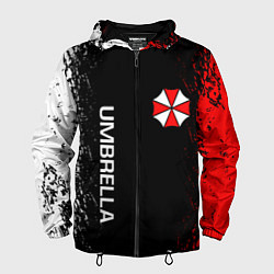 Ветровка с капюшоном мужская RESIDENT EVIL UMBRELLA, цвет: 3D-черный