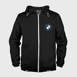 Ветровка с капюшоном мужская BMW 2020 Carbon Fiber, цвет: 3D-белый