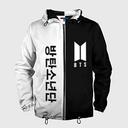 Ветровка с капюшоном мужская BTS, цвет: 3D-черный