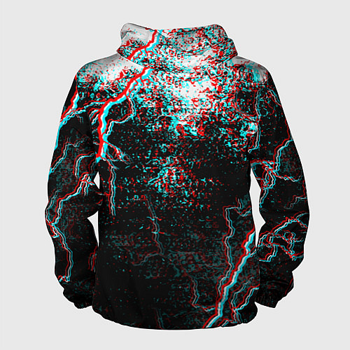 Мужская ветровка DOOM ETERNAL GLITCH / 3D-Черный – фото 2