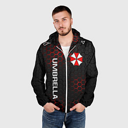 Ветровка с капюшоном мужская UMBRELLA CORP, цвет: 3D-белый — фото 2