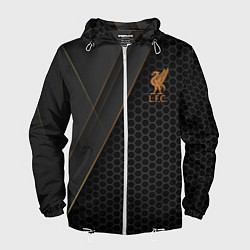 Ветровка с капюшоном мужская Liverpool FC, цвет: 3D-белый