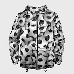 Мужская ветровка Футбольные мячи много