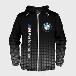Ветровка с капюшоном мужская BMW M PERFORMANCE, цвет: 3D-белый