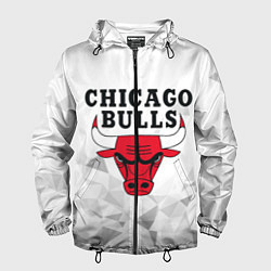 Ветровка с капюшоном мужская CHICAGO BULLS, цвет: 3D-черный